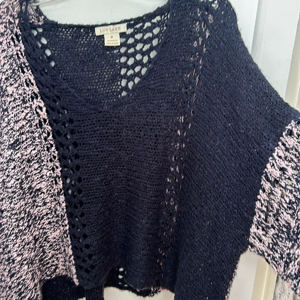 Mixed Pattern Knit Sweater - Picture 4 of 7